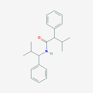 molecular formula C21H27NO B286572 3-methyl-N-(2-methyl-1-phenylpropyl)-2-phenylbutanamide 