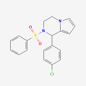 1-(4-Chlorophenyl)-2-(phenylsulfonyl)-1,2,3,4-tetrahydropyrrolo[1,2-a]pyrazine