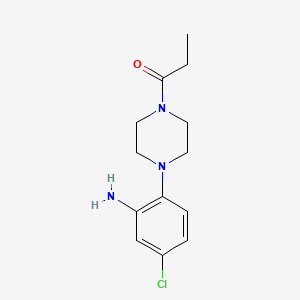 [5-Chloro-2-(4-propionylpiperazin-1-yl)phenyl]amine