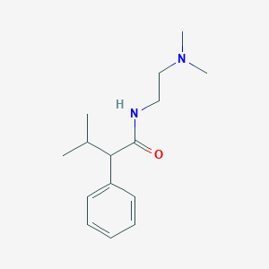 molecular formula C15H24N2O B286573 N-[2-(dimethylamino)ethyl]-3-methyl-2-phenylbutanamide 