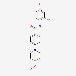 N-(2,4-difluorophenyl)-4-(4-methoxypiperidin-1-yl)benzamide