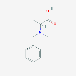 molecular formula C11H15NO2 B2865735 2-[Benzyl(methyl)amino]propanoic acid CAS No. 101692-94-8; 63238-82-4