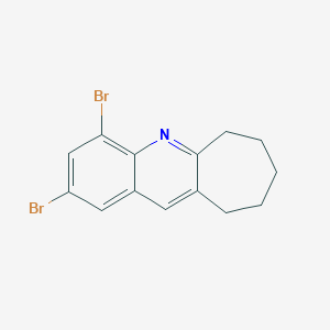 molecular formula C14H13Br2N B2865740 2,4-dibromo-7,8,9,10-tetrahydro-6H-cyclohepta[b]quinoline CAS No. 861206-08-8