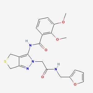N-(2-(2-((furan-2-ylmethyl)amino)-2-oxoethyl)-4,6-dihydro-2H-thieno[3,4-c]pyrazol-3-yl)-2,3-dimethoxybenzamide