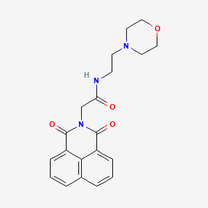 molecular formula C20H21N3O4 B2865781 2-(1,3-dioxo-1H-benzo[de]isoquinolin-2(3H)-yl)-N-(2-morpholinoethyl)acetamide CAS No. 325851-02-3