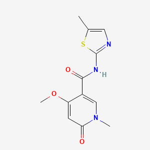 4-methoxy-1-methyl-N-(5-methylthiazol-2-yl)-6-oxo-1,6-dihydropyridine-3-carboxamide