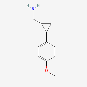 molecular formula C11H15NO B2865806 (2-(4-Methoxyphenyl)cyclopropyl)methanamine CAS No. 1225705-84-9