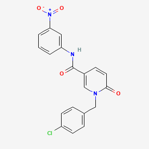 1-[(4-chlorophenyl)methyl]-N-(3-nitrophenyl)-6-oxopyridine-3-carboxamide