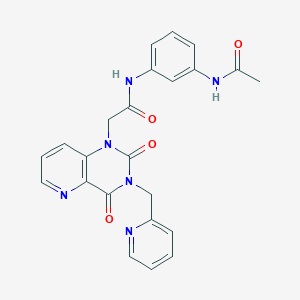 N-(3-acetamidophenyl)-2-(2,4-dioxo-3-(pyridin-2-ylmethyl)-3,4-dihydropyrido[3,2-d]pyrimidin-1(2H)-yl)acetamide