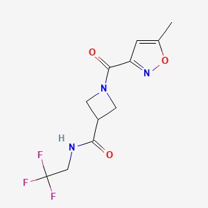 1-(5-methylisoxazole-3-carbonyl)-N-(2,2,2-trifluoroethyl)azetidine-3-carboxamide