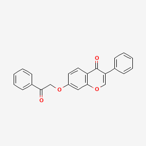 molecular formula C23H16O4 B2865821 7-(2-oxo-2-phenylethoxy)-3-phenyl-4H-chromen-4-one CAS No. 618390-20-8