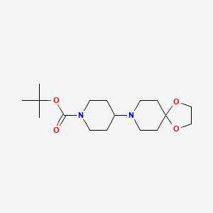 molecular formula C17H30N2O4 B2865836 1-N-Boc-4-(1,4-dioxa-8-azaspiro[4.5]dec-8-yl)piperidine CAS No. 579500-29-1