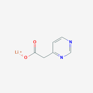 molecular formula C6H5LiN2O2 B2865847 Lithium 2-(pyrimidin-4-yl)acetate CAS No. 1956356-31-2; 325491-53-0