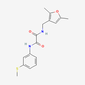N1-((2,5-dimethylfuran-3-yl)methyl)-N2-(3-(methylthio)phenyl)oxalamide