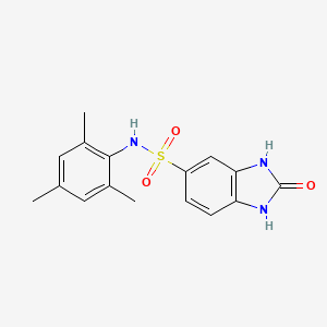 2-oxo-N-(2,4,6-trimethylphenyl)-1,3-dihydrobenzimidazole-5-sulfonamide