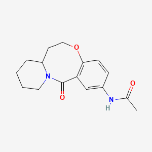 N-(6-Oxo-2,3,4,12,13,13a-hexahydro-1H-pyrido[2,1-d][1,5]benzoxazocin-8-yl)acetamide