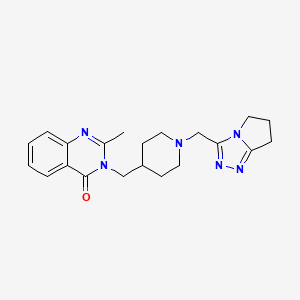 3-[[1-(6,7-Dihydro-5H-pyrrolo[2,1-c][1,2,4]triazol-3-ylmethyl)piperidin-4-yl]methyl]-2-methylquinazolin-4-one