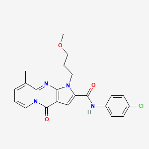 N-(4-chlorophenyl)-1-(3-methoxypropyl)-9-methyl-4-oxo-1,4-dihydropyrido[1,2-a]pyrrolo[2,3-d]pyrimidine-2-carboxamide