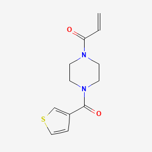 1-[4-(Thiophene-3-carbonyl)piperazin-1-yl]prop-2-en-1-one