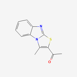 molecular formula C12H10N2OS B2865884 1-(3-甲基[1,3]噻唑并[3,2-a][1,3]苯并咪唑-2-基)-1-乙酮 CAS No. 5268-71-3