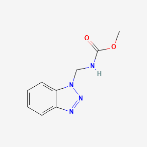 molecular formula C9H10N4O2 B2865902 Methyl N-(benzotriazol-1-ylmethyl)carbamate CAS No. 149681-91-4