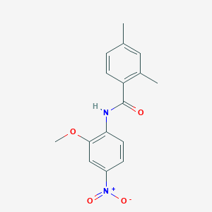 molecular formula C16H16N2O4 B2865918 N-(2-methoxy-4-nitrophenyl)-2,4-dimethylbenzamide CAS No. 865593-53-9