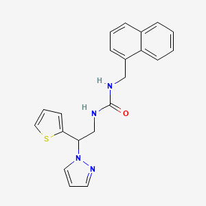 1-(2-(1H-pyrazol-1-yl)-2-(thiophen-2-yl)ethyl)-3-(naphthalen-1-ylmethyl)urea