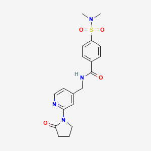 4-(N,N-dimethylsulfamoyl)-N-((2-(2-oxopyrrolidin-1-yl)pyridin-4-yl)methyl)benzamide