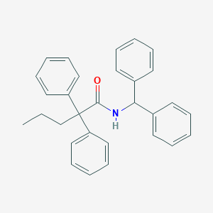 N-benzhydryl-2,2-diphenylpentanamide