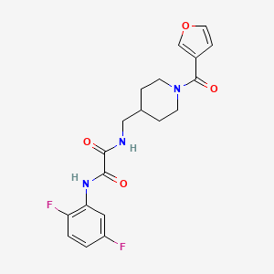 N1-(2,5-difluorophenyl)-N2-((1-(furan-3-carbonyl)piperidin-4-yl)methyl)oxalamide