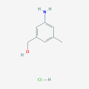 molecular formula C8H12ClNO B2865958 (3-Amino-5-methylphenyl)methanol;hydrochloride CAS No. 146552-39-8