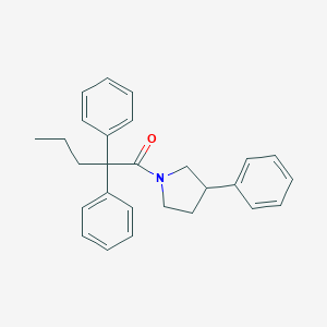 molecular formula C27H29NO B286596 1-(2,2-Diphenylpentanoyl)-3-phenylpyrrolidine 