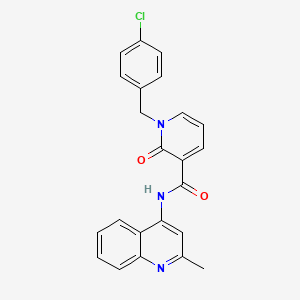 molecular formula C23H18ClN3O2 B2865960 1-(4-chlorobenzyl)-N-(2-methylquinolin-4-yl)-2-oxo-1,2-dihydropyridine-3-carboxamide CAS No. 923157-46-4