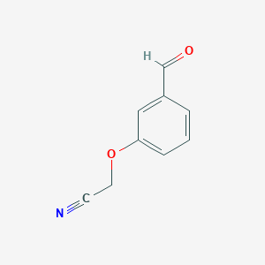 molecular formula C9H7NO2 B2865968 2-(3-Formylphenoxy)acetonitrile CAS No. 125418-90-8