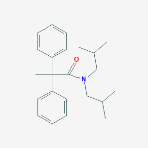 molecular formula C23H31NO B286598 N,N-bis(2-methylpropyl)-2,2-diphenylpropanamide 