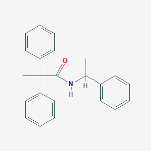 2,2-diphenyl-N-(1-phenylethyl)propanamide