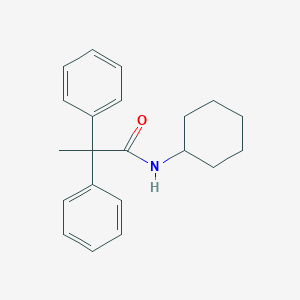 molecular formula C21H25NO B286601 N-cyclohexyl-2,2-diphenylpropanamide 