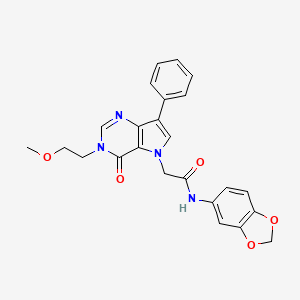 N-{[5-(pyrrolidin-1-ylsulfonyl)-2-thienyl]methyl}-2-furamide