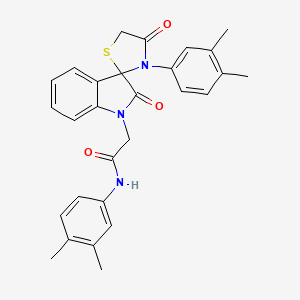 N-(3,4-dimethylphenyl)-2-(3'-(3,4-dimethylphenyl)-2,4'-dioxospiro[indoline-3,2'-thiazolidin]-1-yl)acetamide