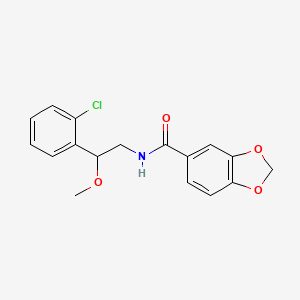 molecular formula C17H16ClNO4 B2866050 N-(2-(2-chlorophenyl)-2-methoxyethyl)benzo[d][1,3]dioxole-5-carboxamide CAS No. 1798515-66-8