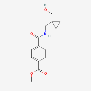 Methyl 4-(((1-(hydroxymethyl)cyclopropyl)methyl)carbamoyl)benzoate