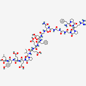 molecular formula C98H138N24O33 B2866059 H-DL-Phe-DL-Pro-DL-Arg-DL-Pro-Gly-Gly-Gly-Gly-DL-Asn-Gly-DL-Asp-DL-Phe-DL-Glu-DL-Glu-xiIle-DL-Pro-DL-Glu-DL-Glu-DL-Tyr-DL-Leu-OH CAS No. 1191386-55-6