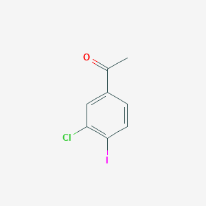 molecular formula C8H6ClIO B2866070 1-(3-氯-4-碘苯基)乙酮 CAS No. 149936-78-7