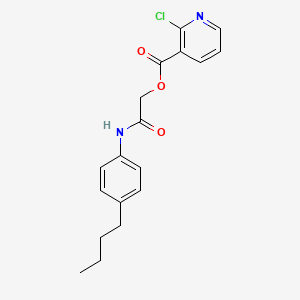 molecular formula C18H19ClN2O3 B2866081 [(4-Butylphenyl)carbamoyl]methyl 2-chloropyridine-3-carboxylate CAS No. 389813-14-3