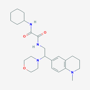 N1-cyclohexyl-N2-(2-(1-methyl-1,2,3,4-tetrahydroquinolin-6-yl)-2-morpholinoethyl)oxalamide