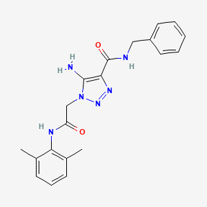 5-amino-N-benzyl-1-{2-[(2,6-dimethylphenyl)amino]-2-oxoethyl}-1H-1,2,3-triazole-4-carboxamide