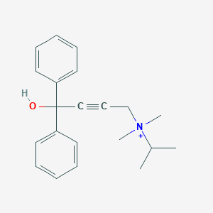 molecular formula C21H26NO+ B286609 4-hydroxy-N-isopropyl-N,N-dimethyl-4,4-diphenylbut-2-yn-1-aminium 