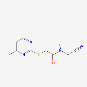 molecular formula C10H12N4OS B2866098 N-(cyanomethyl)-2-[(4,6-dimethylpyrimidin-2-yl)sulfanyl]acetamide CAS No. 1241605-72-0