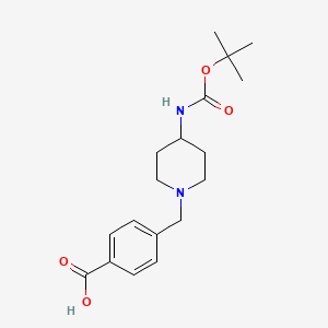 4-[4-(tert-Butoxycarbonylamino)piperidin-1-yl]methylbenzoic acid