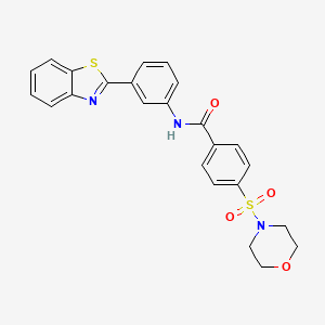 N-(3-(benzo[d]thiazol-2-yl)phenyl)-4-(morpholinosulfonyl)benzamide